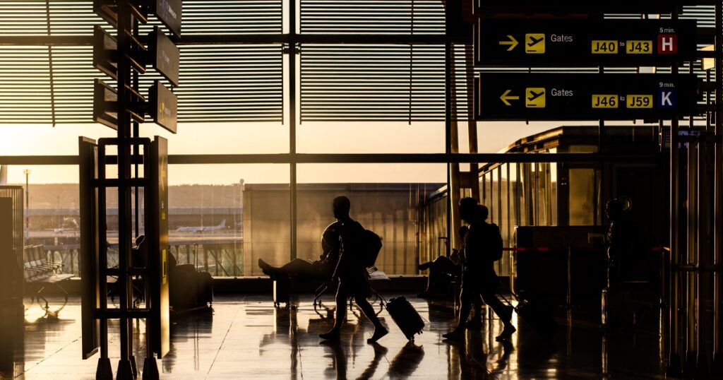 Airport Inside Walking